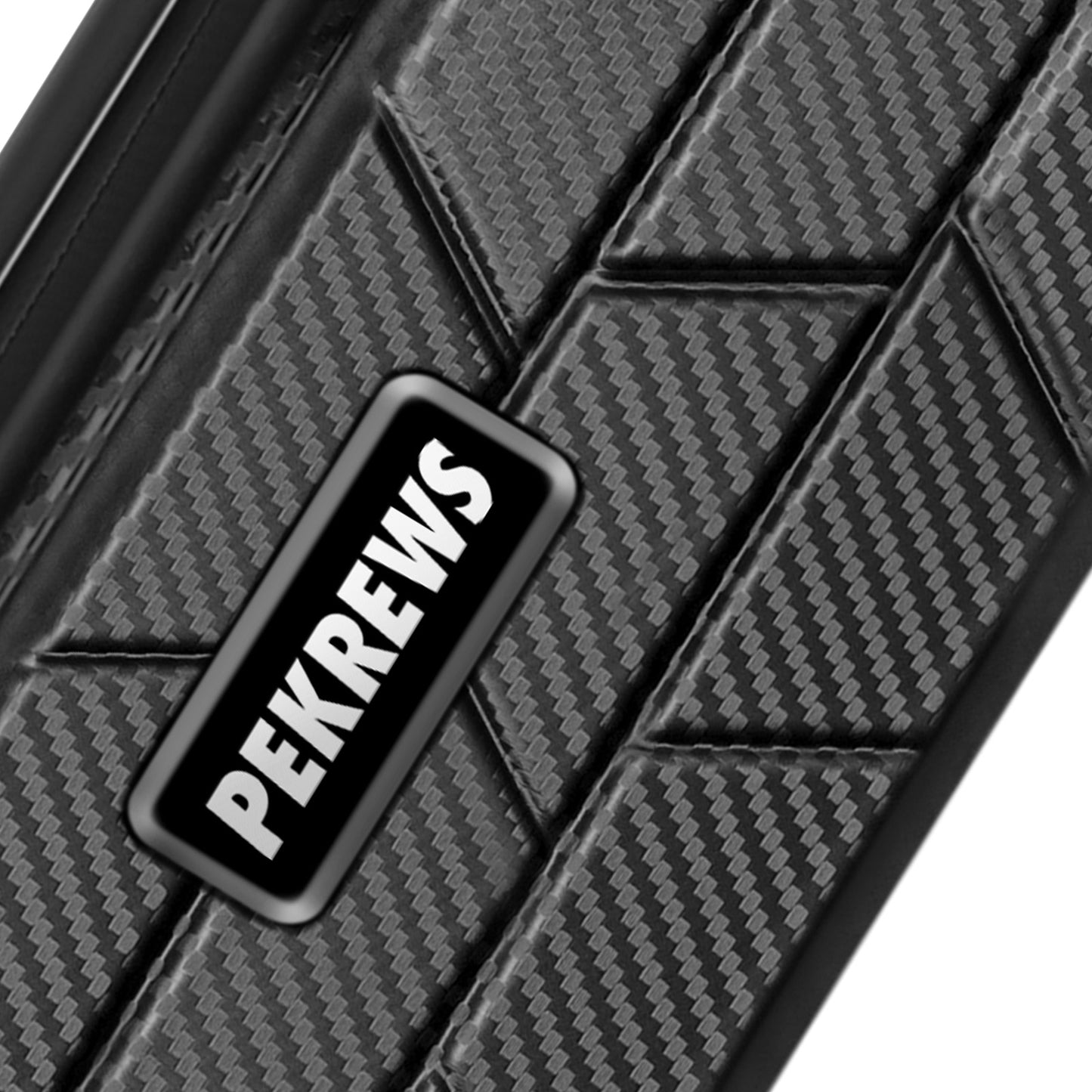 PEKREWS Pool Cue Case, 2x2 Hard Shell Pool Stick Case Holds 2 Sticks | Heavy-Duty, 4 Padded Slots Cue Stick Bag, Shoulder Strap and Leather Handle, Sturdy Travel Billiard Cue Box for Men and Women