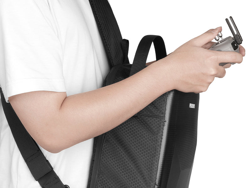 Air 3S Case, for DJI RC 2, RC-N3/N2 Remote Controller, Drone Bag | Waterproof, Drone Sling Backpack, for DJI Air 3 Fly More Combo Accessories, Hardshell Crossbody Bag, Travel Drone Backpack