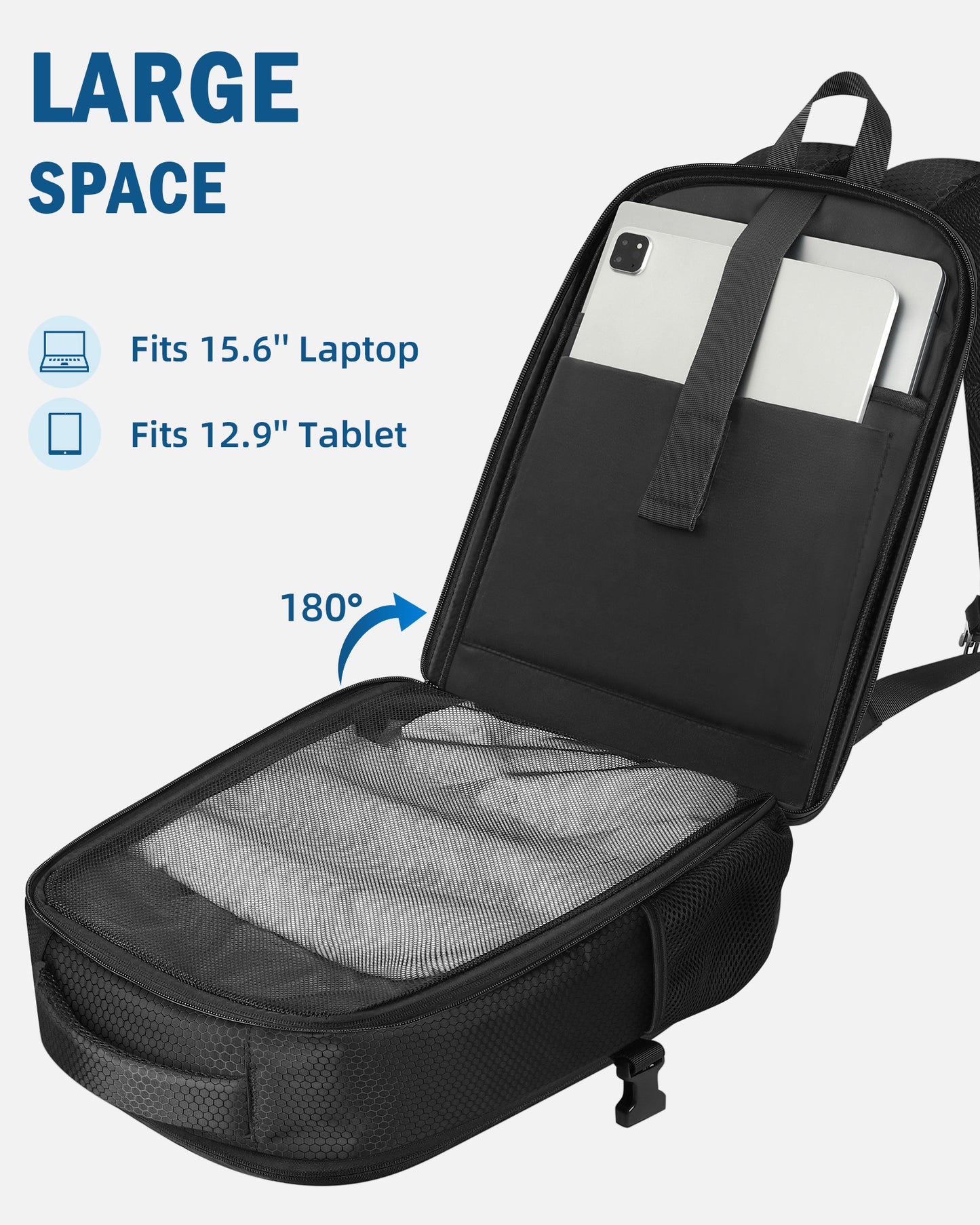 Case for Potensic Atom 2, Large Backpack for Atom 2/SE/3-Axis/LT | Fits 15.6'' Laptop, 30L Travel Drone Backpack, for Fly More Combo Drone Accessories (Not for RC PTD 1 Remote Controller)