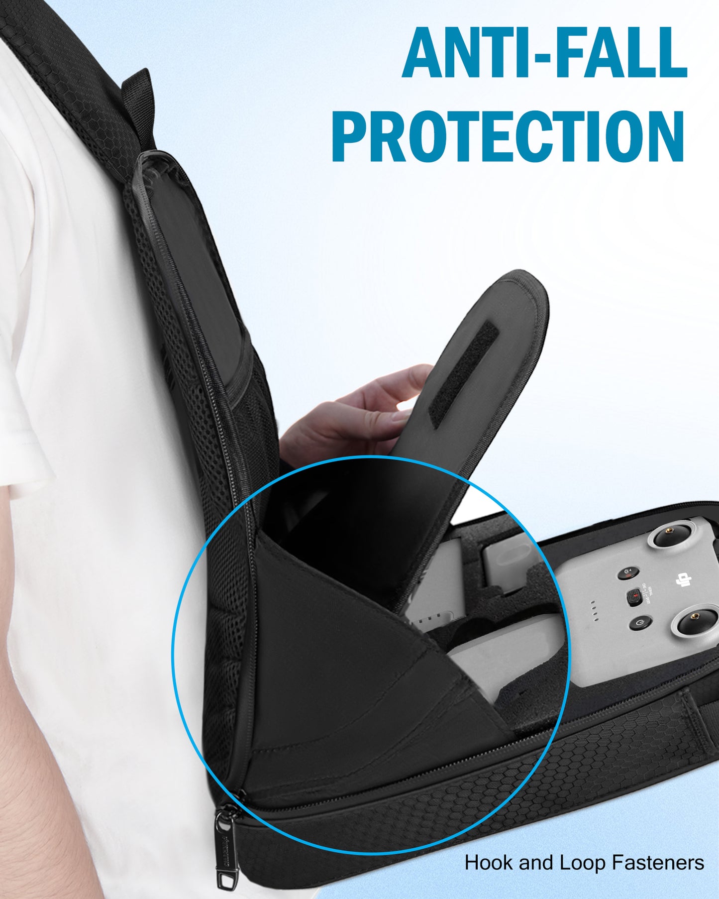 Mini 4K Case, for DJI Mini 4K/2/2 SE, RC-N1 Controller, Drone Bag | Waterproof, Travel Drone Sling Backpack, for Charging Hub and 3 Batteries, Hard Carrying Case for DJI Drone Accessories