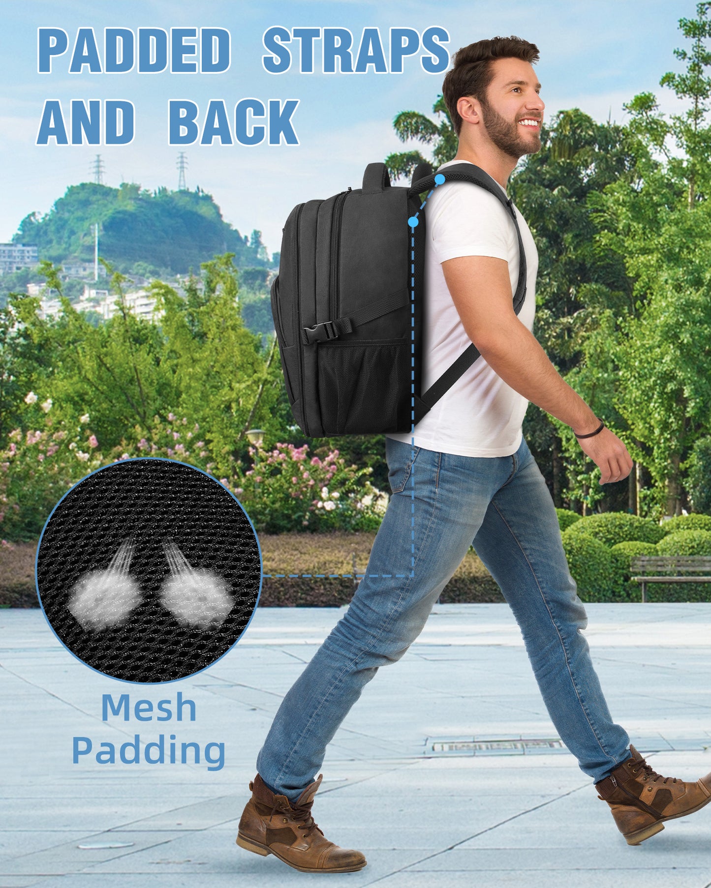 CPAP Travel Bag, for Resmed Airsense 11/10/9 Machine, CPAP Backpack | with 15.6 Inch Laptop Compartment, Large Organized Space, Carrying Bag for Resmed Airsense Accessories, Travel Backpack