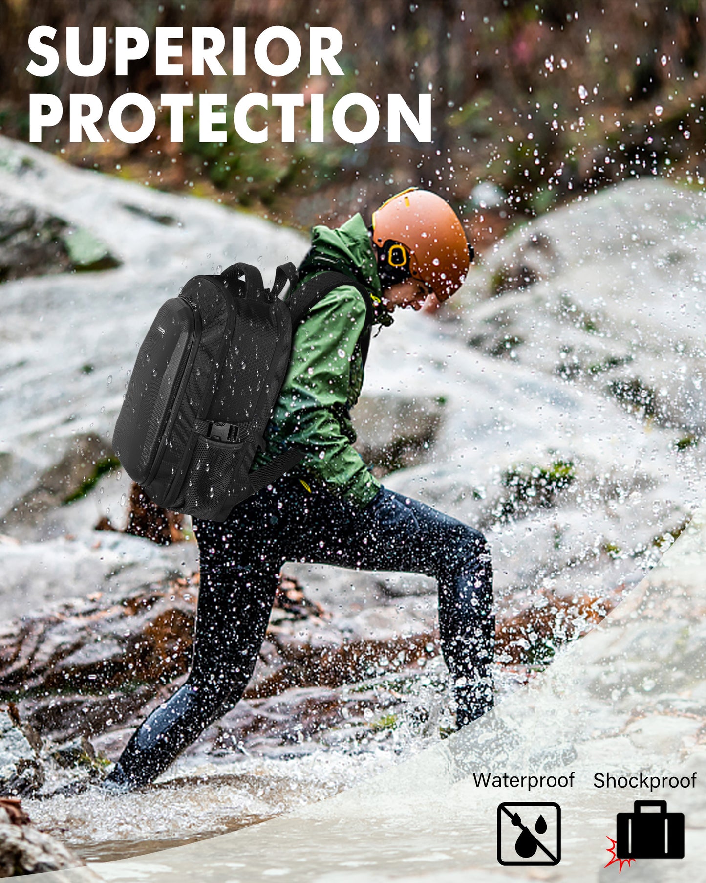 Neo 2 Case, for DJI RC 2, RC-N3 / RC-N2 Controller, Drone Backpack | Fits 15.6'' Laptop, Expandable, 30L Waterproof Drone Backpack, Hard Carrying Case for DJI Fly More Combo, Travel Backpack