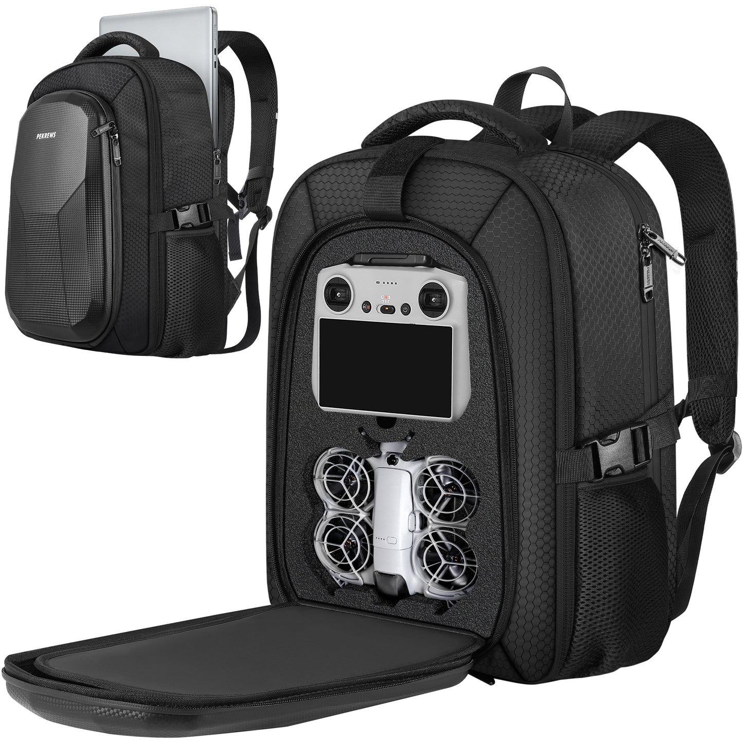 Neo 2 Case, for DJI RC 2, RC-N3 / RC-N2 Controller, Drone Backpack | Fits 15.6'' Laptop, Expandable, 30L Waterproof Drone Backpack, Hard Carrying Case for DJI Fly More Combo, Travel Backpack