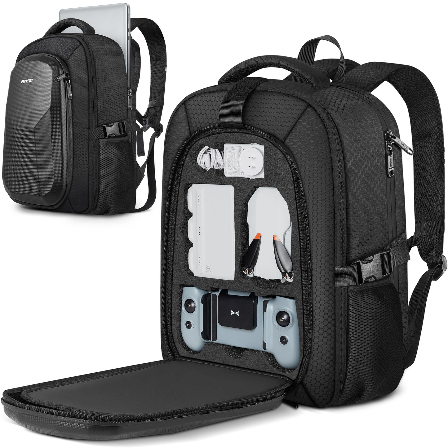 Case for Potensic Atom 2, Large Backpack for Atom 2/SE/3-Axis/LT | Fits 15.6'' Laptop, 30L Travel Drone Backpack, for Fly More Combo Drone Accessories (Not for RC PTD 1 Remote Controller)
