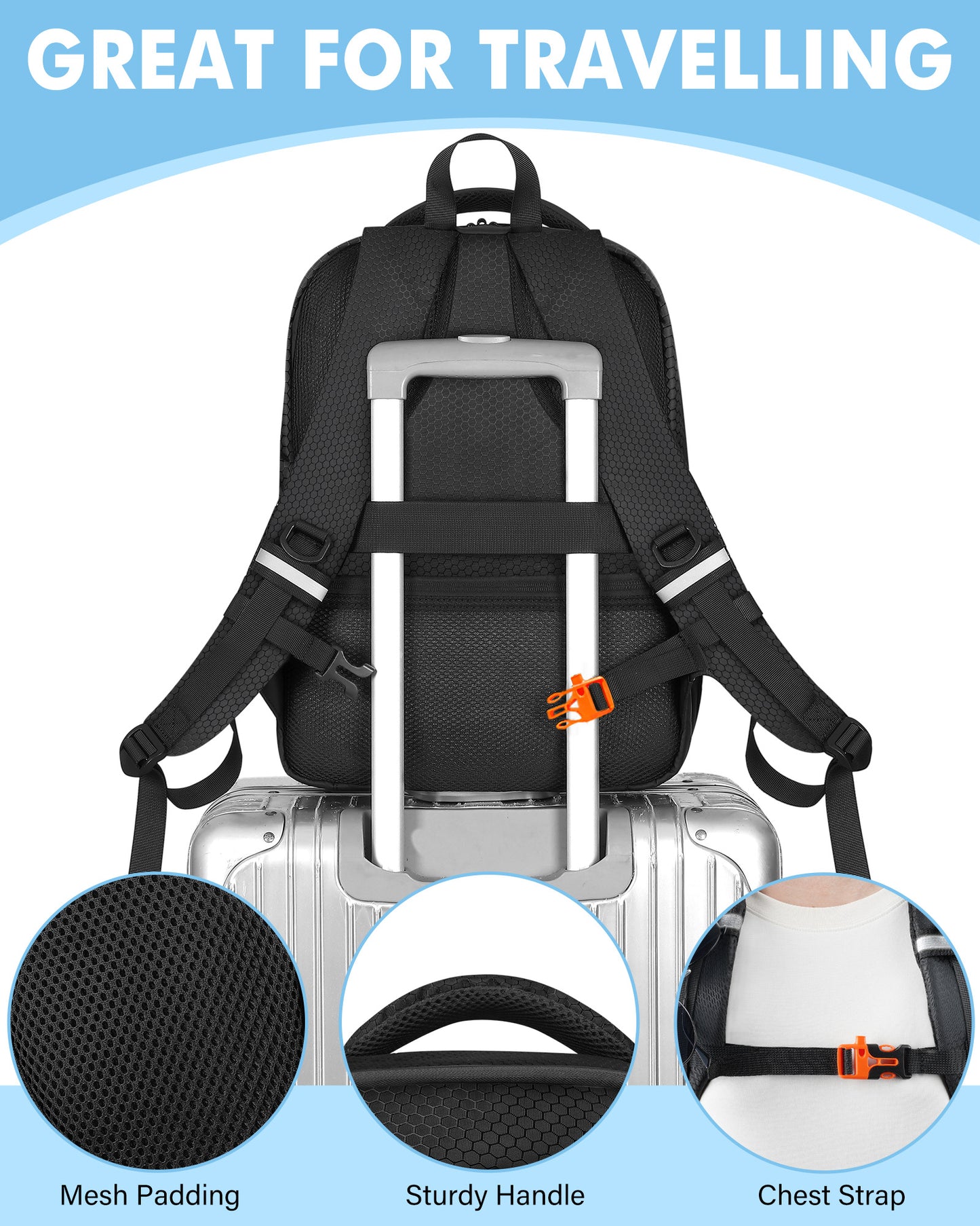 Neo 2 Case, for DJI RC 2, RC-N3 / RC-N2 Controller, Drone Backpack | Fits 15.6'' Laptop, Expandable, 30L Waterproof Drone Backpack, Hard Carrying Case for DJI Fly More Combo, Travel Backpack