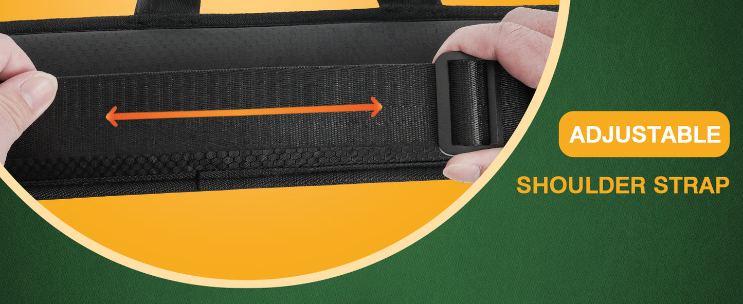 Pool Cue Case, 1x1 Soft Pool Stick Bag with Accessory Pocket | Sturdy Polyester, Hold 1 Stick, Cue Stick Case with Shoulder Strap and Side Handle, Billiard Cue Sling Bag for Men and Women