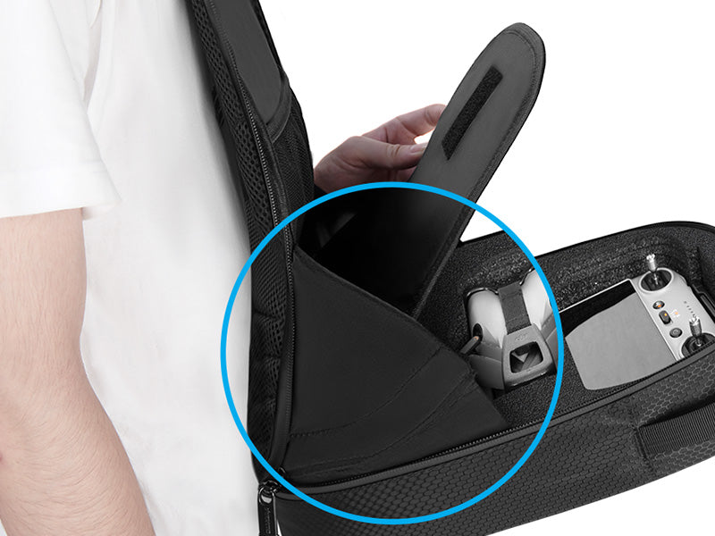 Case for DJI Mini 5 Pro, for RC 2, RC-N3 Controller Fly More Combo | Sling Backpack, Waterproof Hard Carrying Case, for DJI Mini 5 Pro, Travel Crossbody Bag, for Drone Accessories