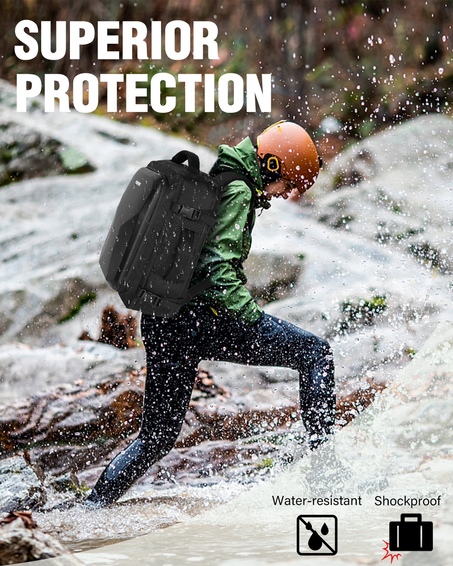 Case for DJI Mini 5 Pro, Carry On Bag for RC 2, RC-N3 Controller | Fits 17.3 Inch Laptop, 40L Travel Backpack, Waterproof Hard Backpack for DJI Mini 5 Pro Fly More Combo Drone Accessories