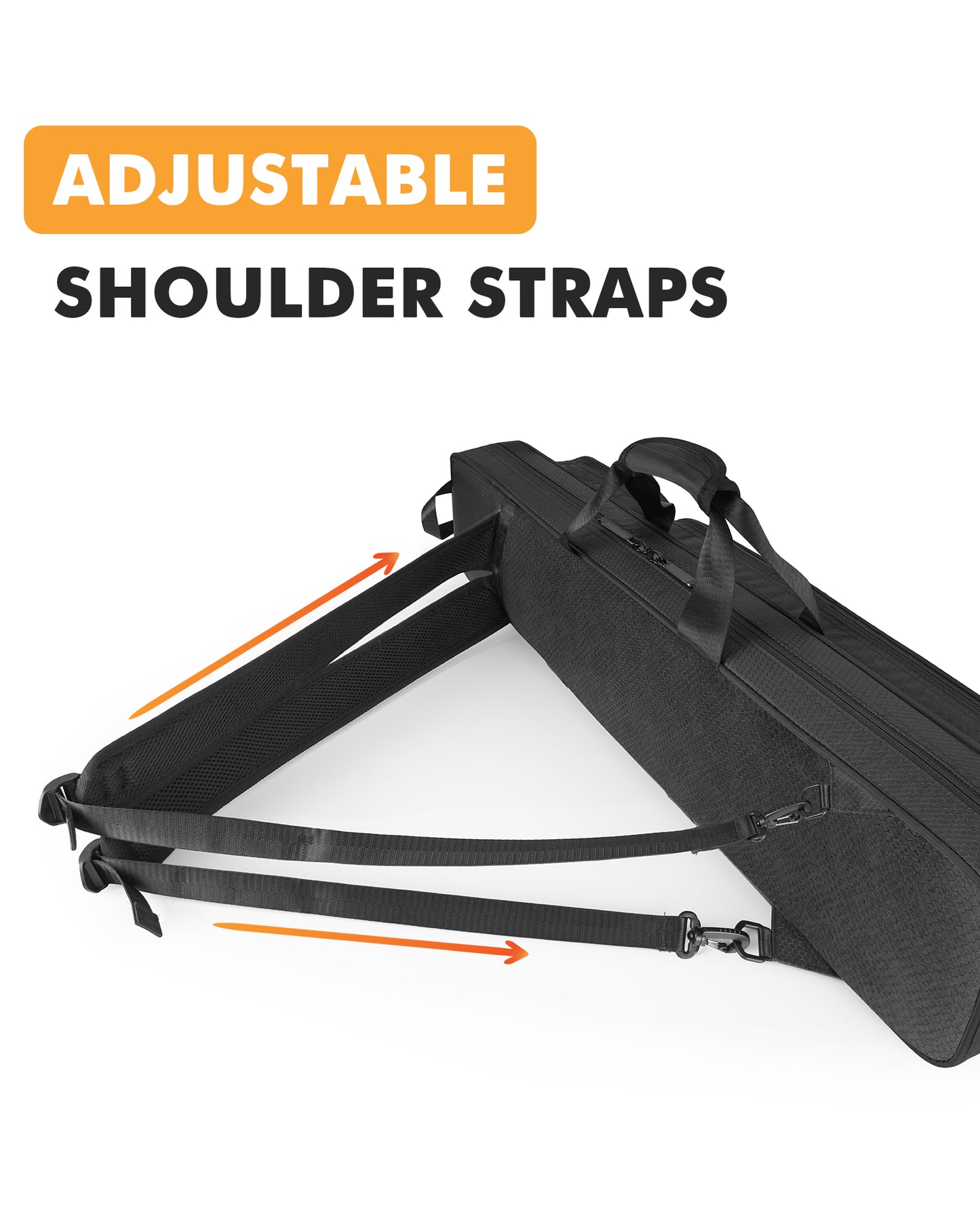 Pool Cue Case, 4x5 Pool Stick Bag with Multiple Accessory Pockets | Fit Multi-Sticks Soft Cue Stick Case, Hidden Shoulder Strap, 2 Handle, Travel Billiard Cue Backpack Holder, for Men and Women