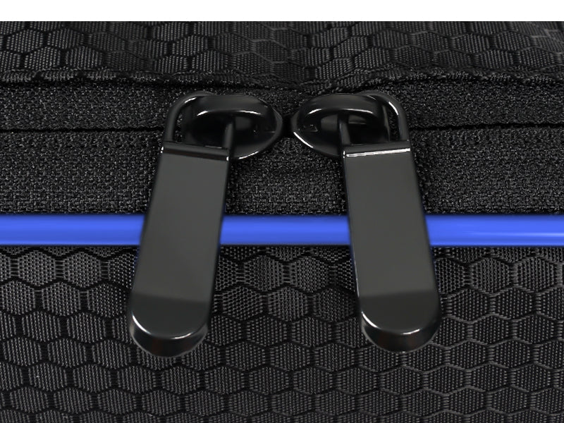 PEKREWS Pool Cue Case, Pool Stick Case 2x2 with 2 Accessories Pockets | Sturdy Pool Cue Carrying Bag, Shoulder Strap and Handle, Soft Billiard Stick Holder, Sling Bag for Men and Women
