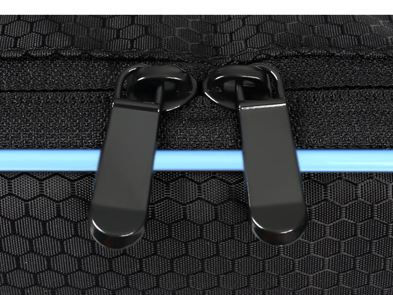PEKREWS Pool Cue Case, Pool Stick Case 2x2 with 2 Accessories Pockets | Sturdy Pool Cue Carrying Bag, Shoulder Strap and Handle, Soft Billiard Stick Holder, Sling Bag for Men and Women