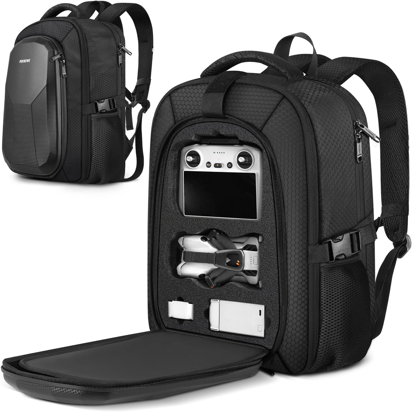 Case for DJI Mini 5 Pro, for RC 2, RC-N3 Controller Fly More Combo | Fits 15.6'' Laptop, Expandable 25 L Drone Backpack, Waterproof Hard Carrying Case, for DJI Mini 5 Pro, Travel Laptop Backpack