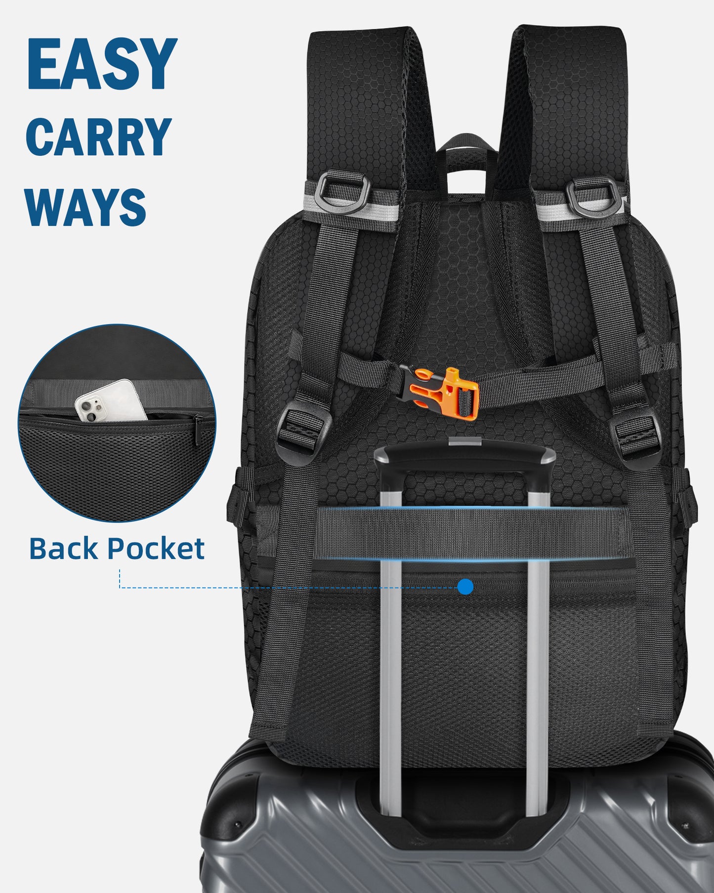 Case for DJI Mini 5 Pro, for RC 2, RC-N3 Controller Fly More Combo | Fits 15.6'' Laptop, Expandable 25 L Drone Backpack, Waterproof Hard Carrying Case, for DJI Mini 5 Pro, Travel Laptop Backpack